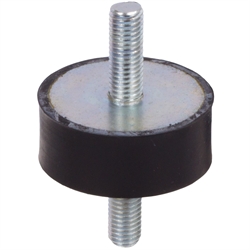 Rubber-Metal Buffers MGP with Threaded Studs, Zinc-plated