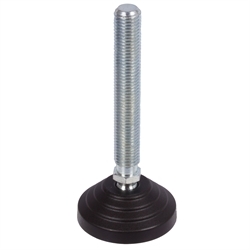 Levelling Feet 344, Plastic with Steel Bolt zinc-plated