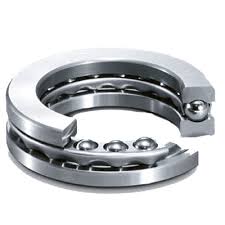 Single direction thrust ball bearings with flat housing washer